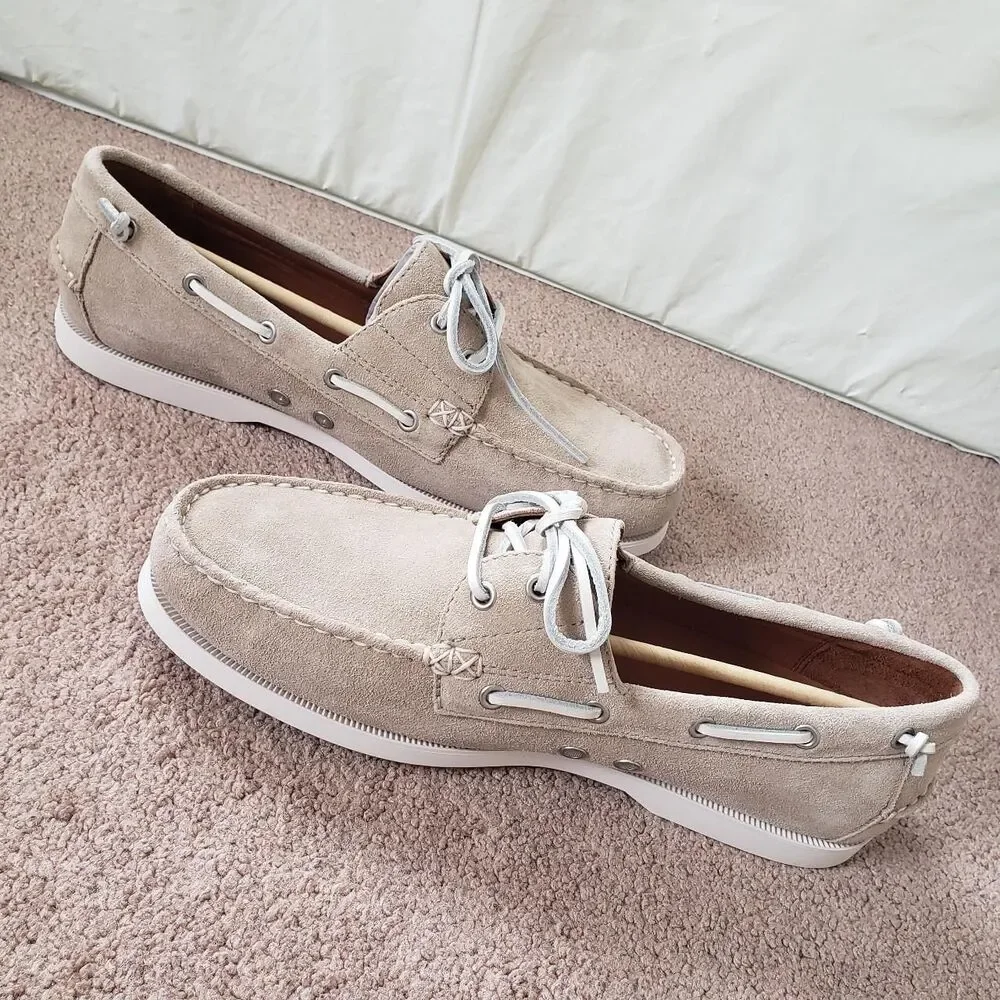 NWT Polo Ralph Lauren Milkshake Merton Suede Boat Shoes Mens Size 11